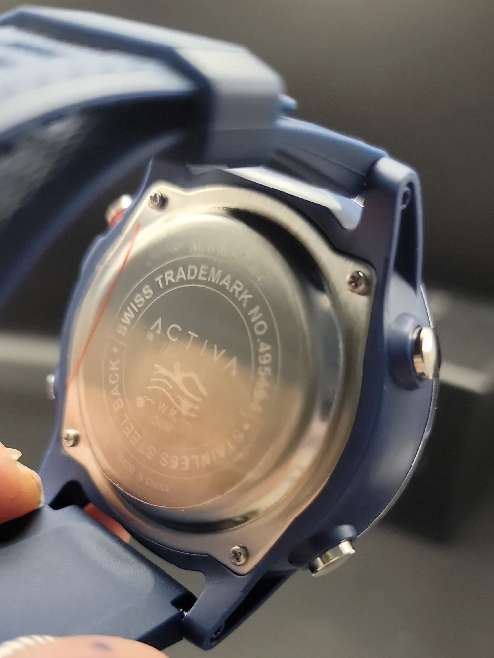 Activa Voyager of Time X Invicta Men's Digital Watch 52mm Navy Blue ACW8125-004
